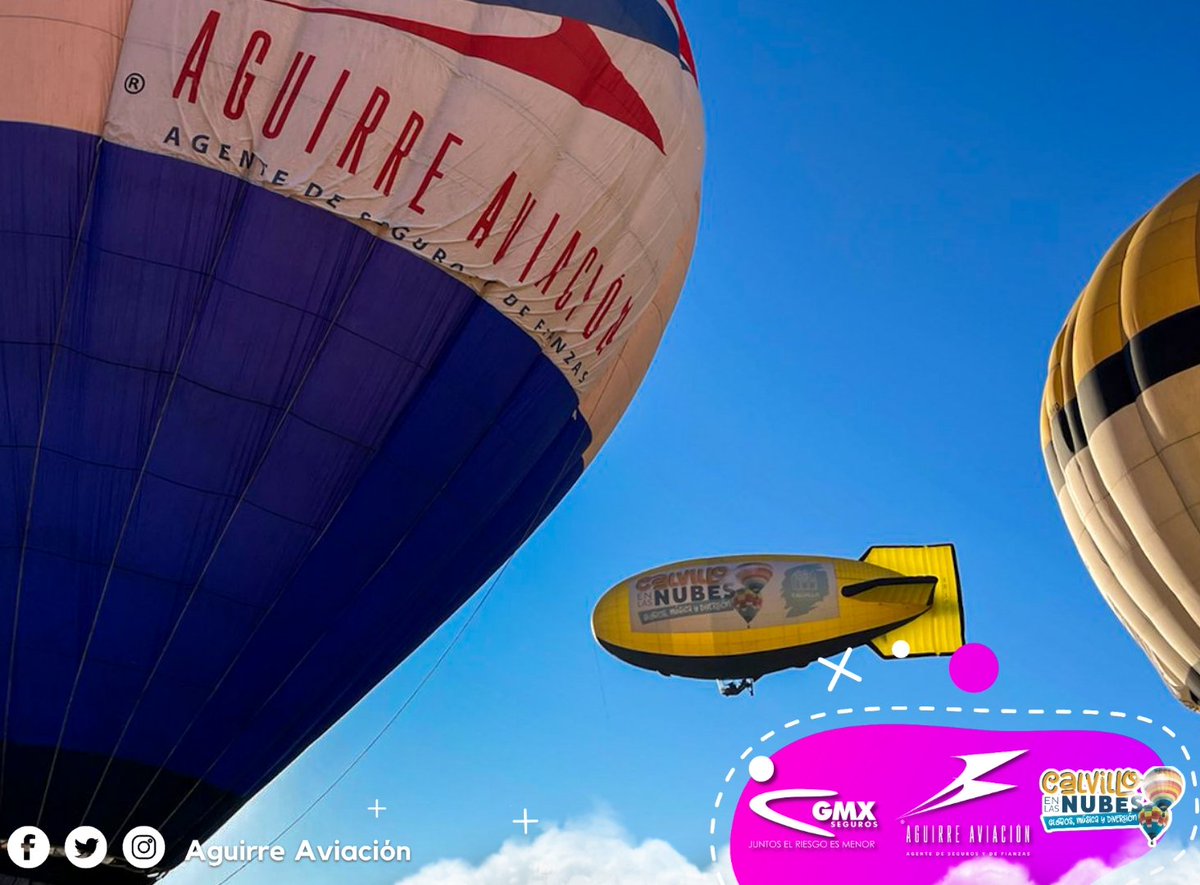AguirreAviacion's tweet photo. Así se vivió la mañana del primer día en Calvillo en las Nubes, una experiencia increíble.🎈☁️
Una aventura segura gracias a Aguirre Aviación y @GMXSeguros.
#CalvilloEnLasNubes #Calvillo #CalvilloAgs #Ags #Aguascalientes #PuebloMágico #GloboAerostatico #Globo #AgenteDeSeguros https://t.co/dpyzlVnfFO