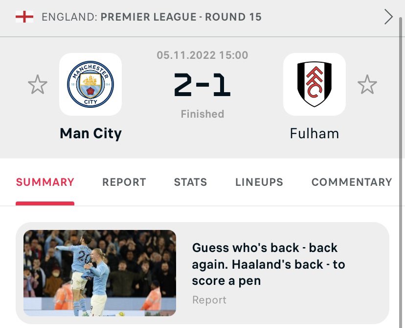 Lost the plot #EPL
