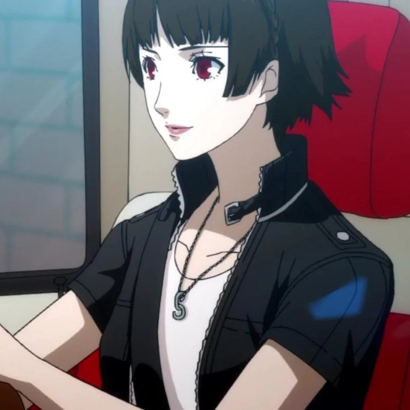 PersonaTrivia's tweet photo. Makoto's necklace in P5 Strikers looks completely different in the anime cutscenes, on the in game model and even in the game's opening.

Her necklace strongly resembles that of her sister Sae in the latter. https://t.co/YlWp7vItrN