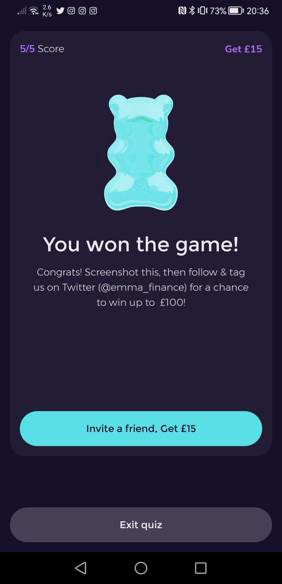 ajulian's tweet photo. @emma_finance I won the game https://t.co/pimEYyMIml