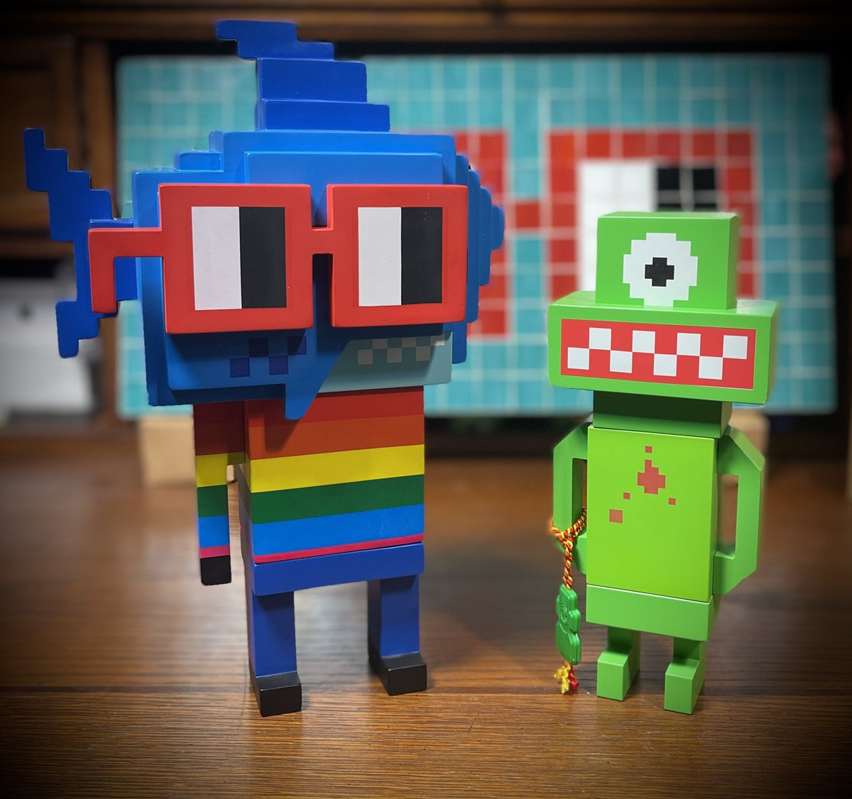Inspired by this outstanding Eater figure by <a href="/eBoyArts/">eBoy</a> our <a href="/NounWorks/">⌐◨-◨ NounWorks ⌐◨-◨</a> deluxe collectible <a href="/nounsdao/">Nouns.eth</a> art figures are really something else. Come see us <a href="/DesignerCon/">DesignerCon</a> nov18-21 and see what we have been building over the past year