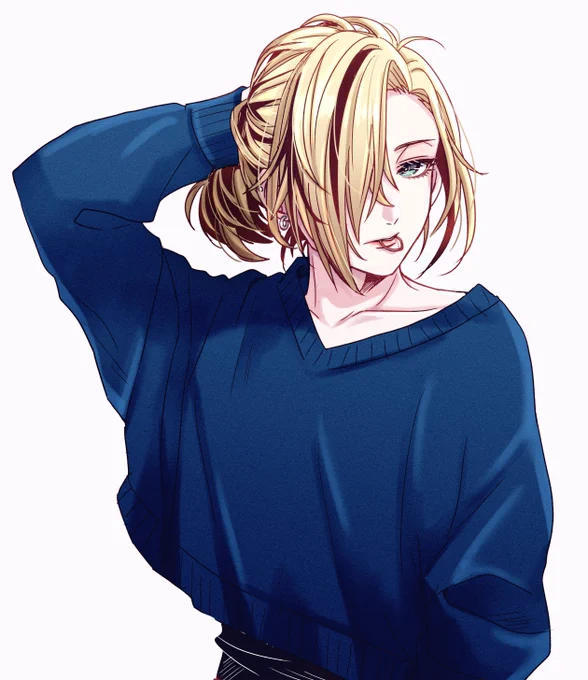 久しぶりにレイくん描いたよ #創作男子 #女装男子 