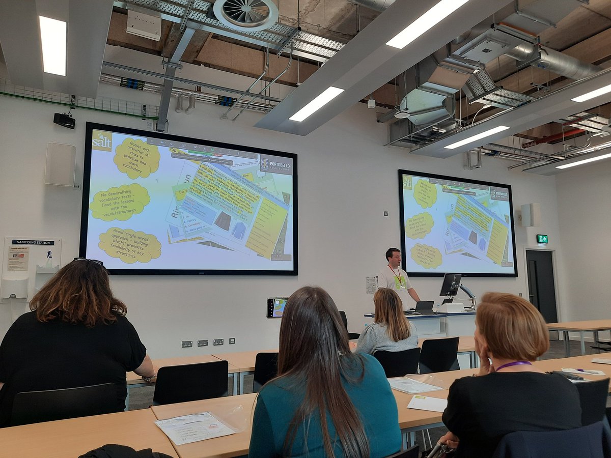 CHS_ModLangs's tweet image. Great morning spent at the #SALT2022 conference! Some brilliant ideas and strategies shared by @SisaSilvia4 and @PHSModLangs! 😊 merci!!
