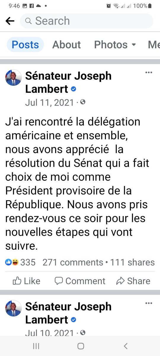 chantalmelie's tweet photo. Le département d'État est fier d'annoncer les sanctions contre le puissant sénateur-bandit #josephlambert & affirme dans leur note que ça fait 20 ans que le sénateur est impliqué dans des affaires louches pourtant ça ne les empêchait pas de le recevoir dans leur ambassade...😏 https://t.co/7v2MFOCzVB