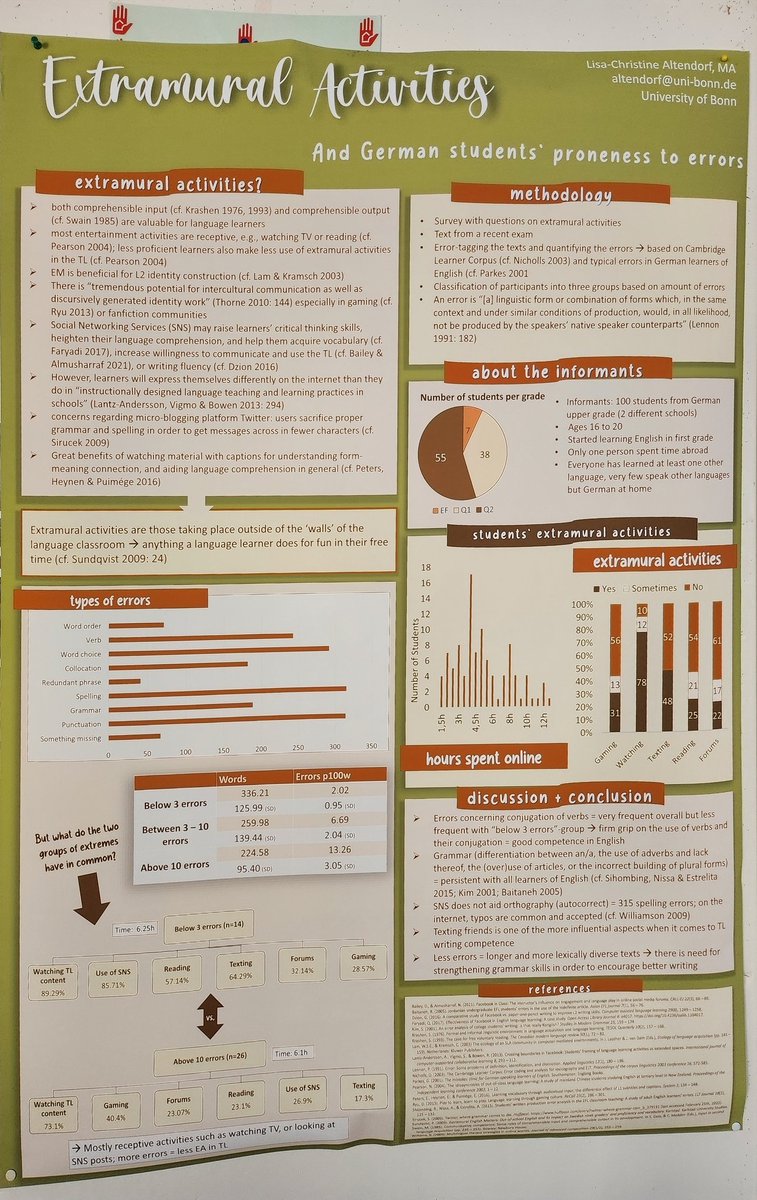 Colorsoflisa's tweet image. No one came to see my poster at @StuTS_official so here it is for Twitter, I guess. It's pretty cool. #sla #languageteaching #LanguageLearning #linguistics