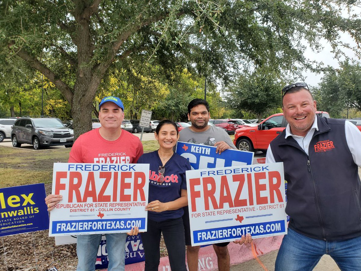 KhushSR's tweet photo. Enthusiasm for Republican candidates at polling locations is apparent! #RNCTX #RNC #RedWave #LoneStarHeard #IndianRepublicans https://t.co/NX5Zgtp9K7