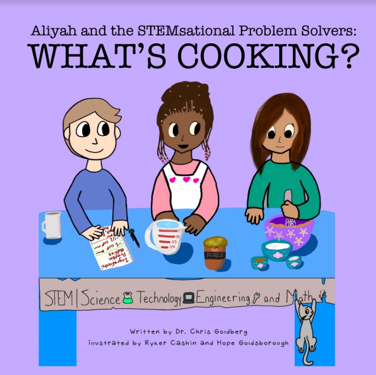 drchrisgoldberg's tweet photo. I am proud to announce the official release of my 1st children's book, "Aliyah and the STEMsational Problem Solvers: What's Cooking?" Please share the link to help support #AccessForAll - https://t.co/pcevOMNgYR https://t.co/3Zhv4sKsaK