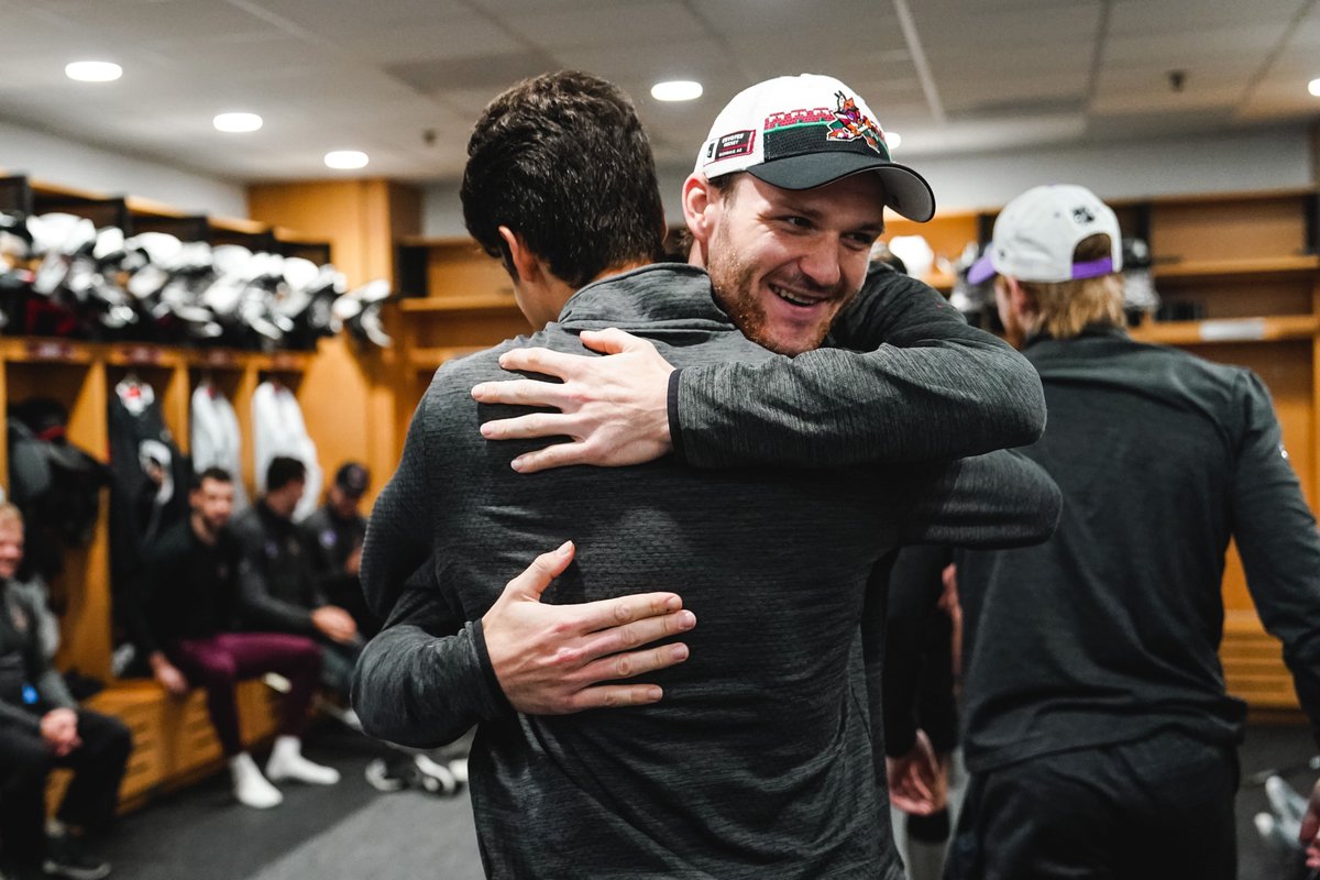 ArizonaCoyotes's tweet image. His smile says it all.