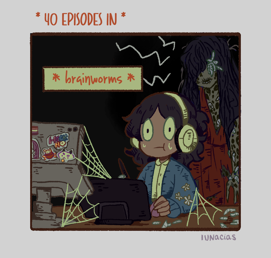 (cw trypophobia) 
can't joke about this podcast giving me brainworms seeing as how there's. Y'know. Actual brainworms in it
#tma #themagnusarchives 