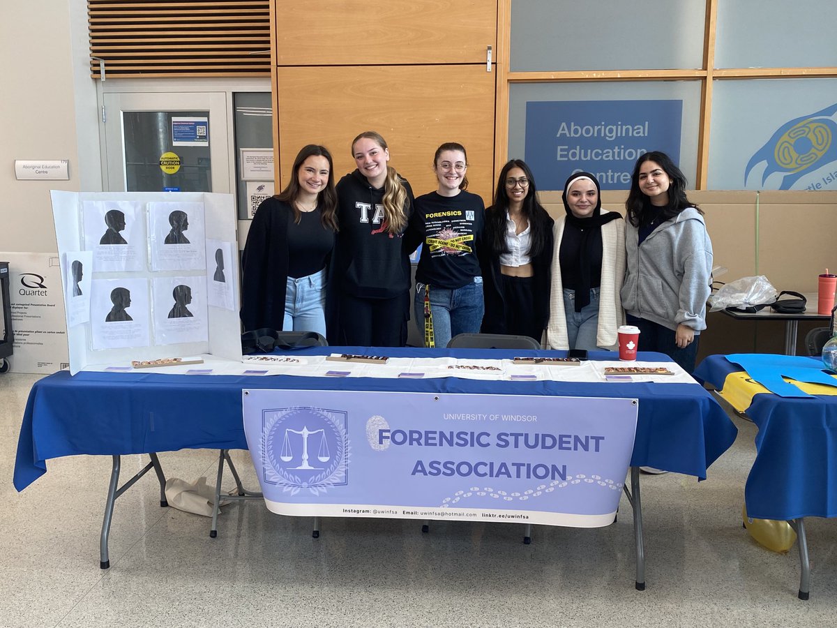 Visit our Forensic Student Association booth at CAW today to know about various activities <a href="/UWindsor/">University of Windsor</a> Forensics