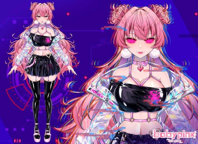 【BBPink 2.0 Model reveal - Lady Pink ver】

Hello! I'm an ASMR-driven Replicant Vtuber with a split personality