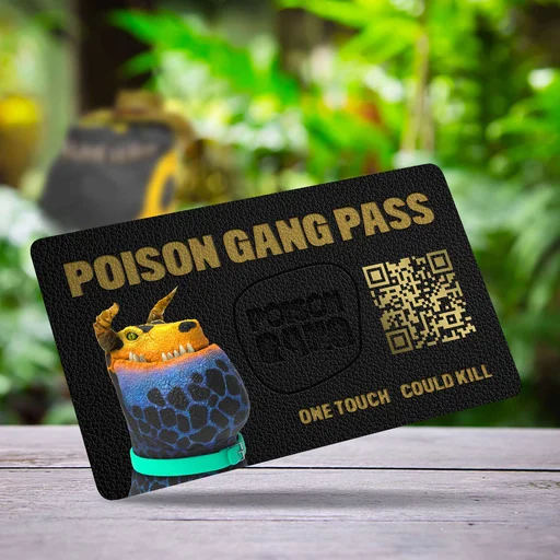 leghooman's tweet photo. Minted my @PoisonGangDDK pass this morning! Hyped for whats to come. @DinodawgKingdom is really the best. https://t.co/QzkzPqcD7j