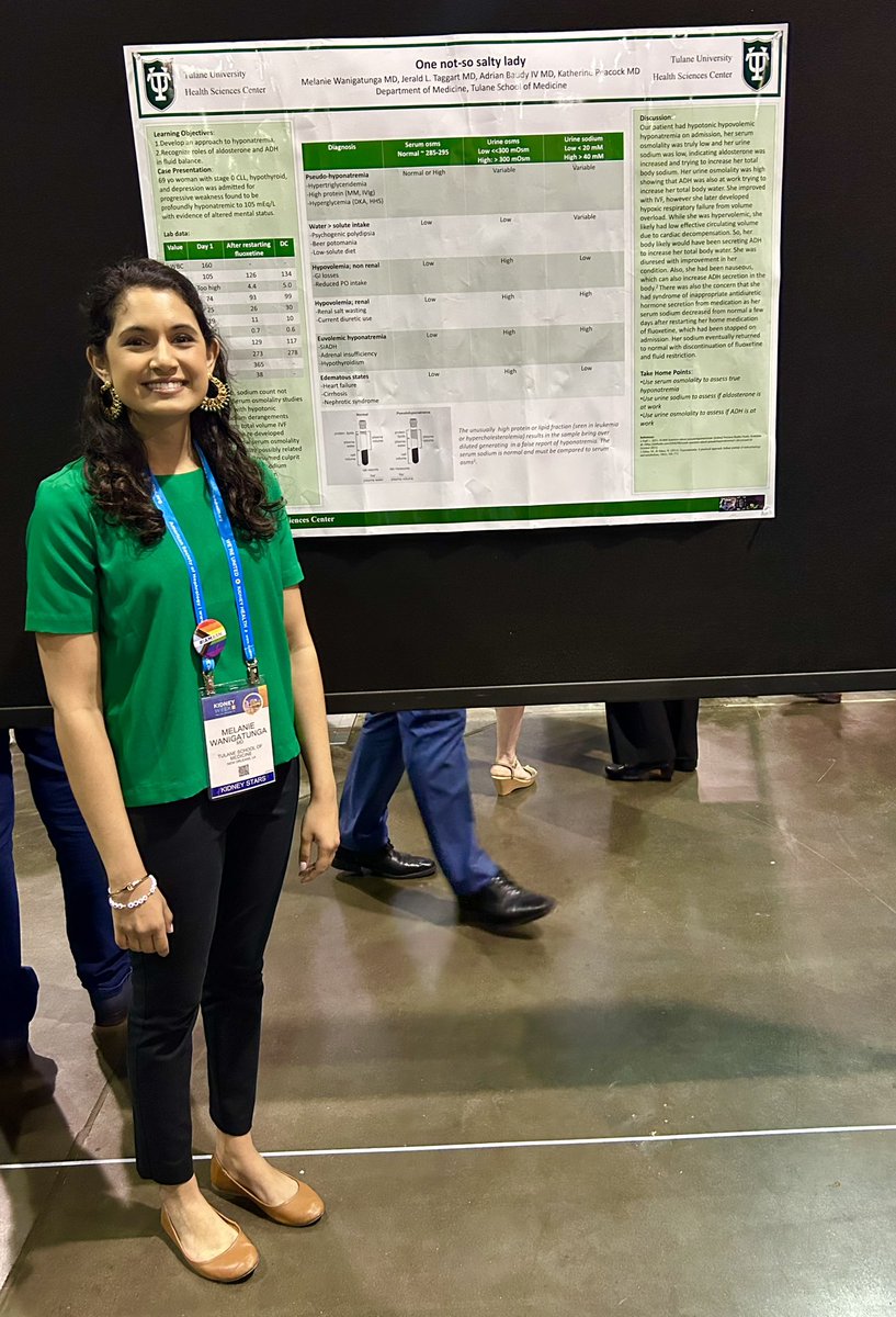 FlorAlvaradoMD's tweet photo. Tulane trainees are representing in today’s #KidneyWk poster session!!!! So proud of these remarkable docs! @TulaneMedicine @TulaneRedBeans https://t.co/UuTELLic98