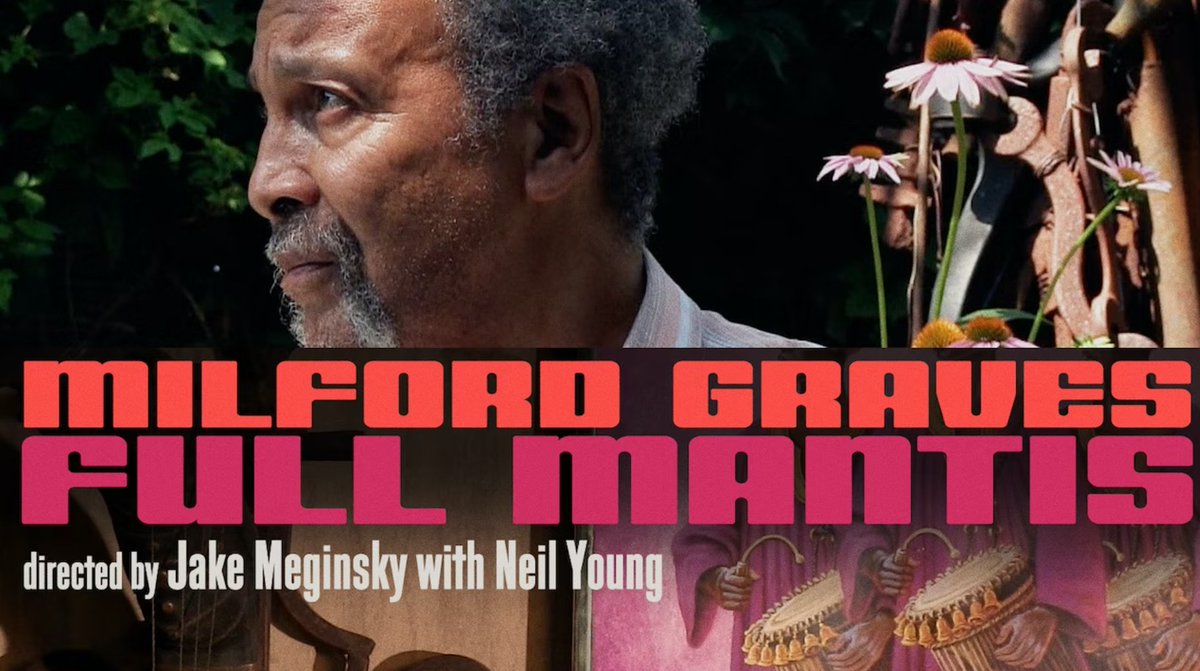criterionchannl's tweet photo. Oscillating from present to past and weaving glimpses of the artist’s cosmology with blistering performances, MILFORD GRAVES FULL MANTIS is cinema full of fluidity, polyrhythm, and intensity—embodying the essence of the pioneer of avant-garde jazz's music. https://t.co/JRHK8B5Tmy https://t.co/25KRpVzoWU