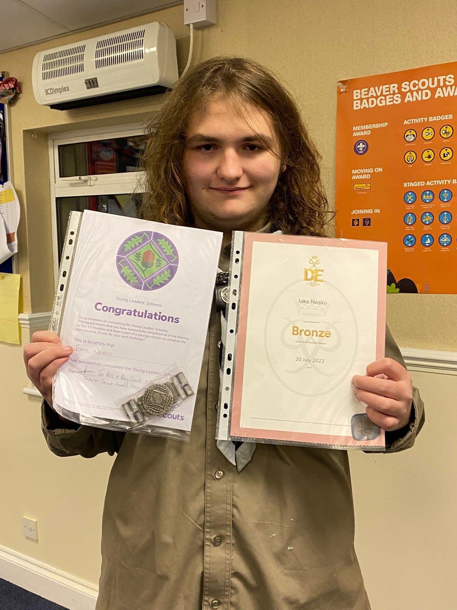 And here’s yet another bumper Falkes Young Leader post! Congratulations to Sam for achieving his Mission 1&amp;3 badges. And an extra special congratulations to Jake, on achieving his Dofe Bronze and Young Leader Belt Buckle! ⚜️ #scouts #scouting #youngleaders #dofe