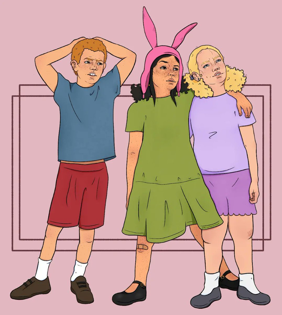 thisalienartist's tweet photo. every good trio has a bad influence, an obsessive stalker, and an anxious asthmatic https://t.co/kBMkFN5led
