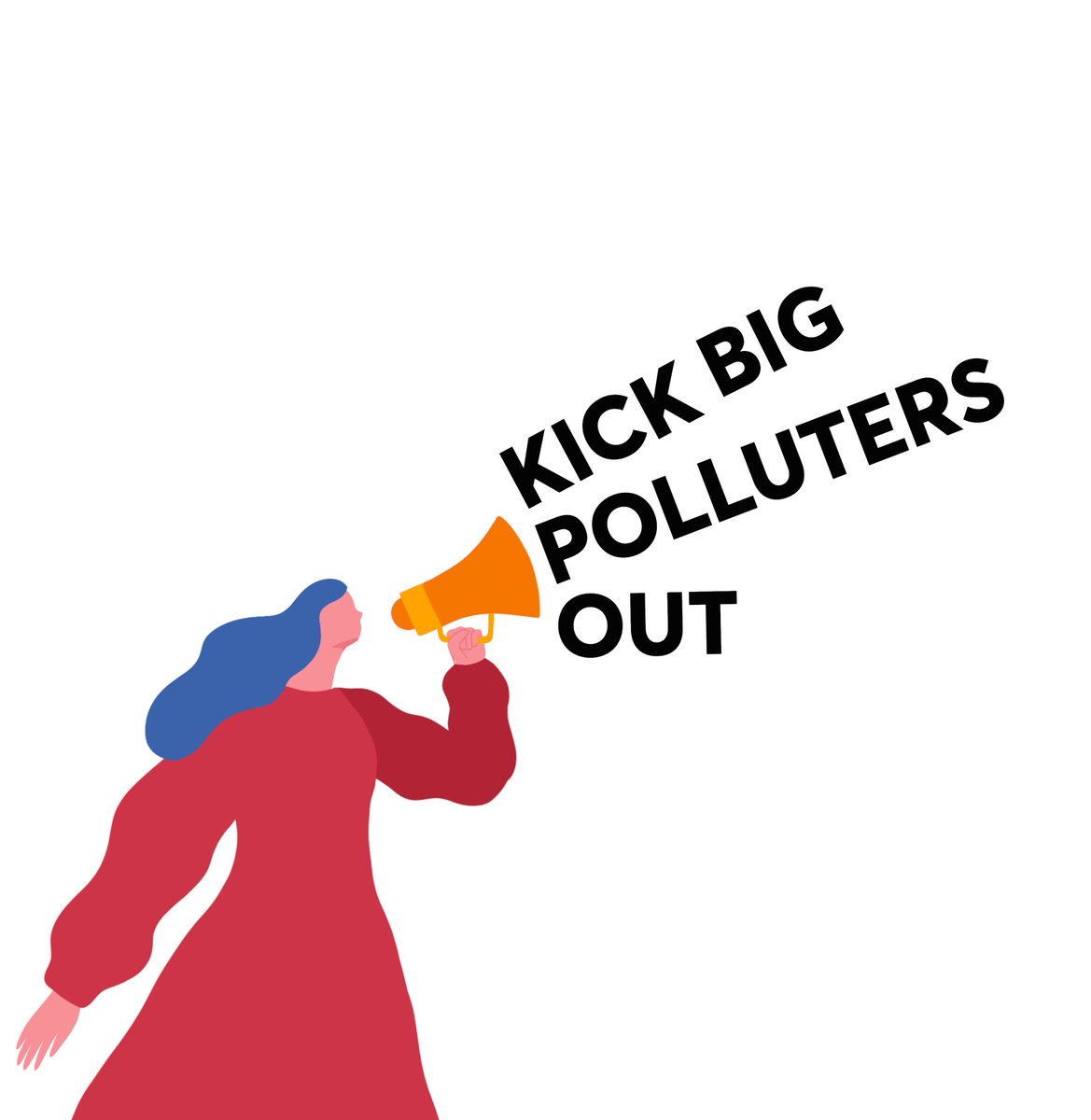 We can't let #BigPolluters write climate policy and bankroll climate talks. 💰
 
Will you join us in calling on world governments to #KickBigPollutersOut of #COP27?
 
Add your voice now ⬇️ kickbigpollutersout.org/take-action-as…
