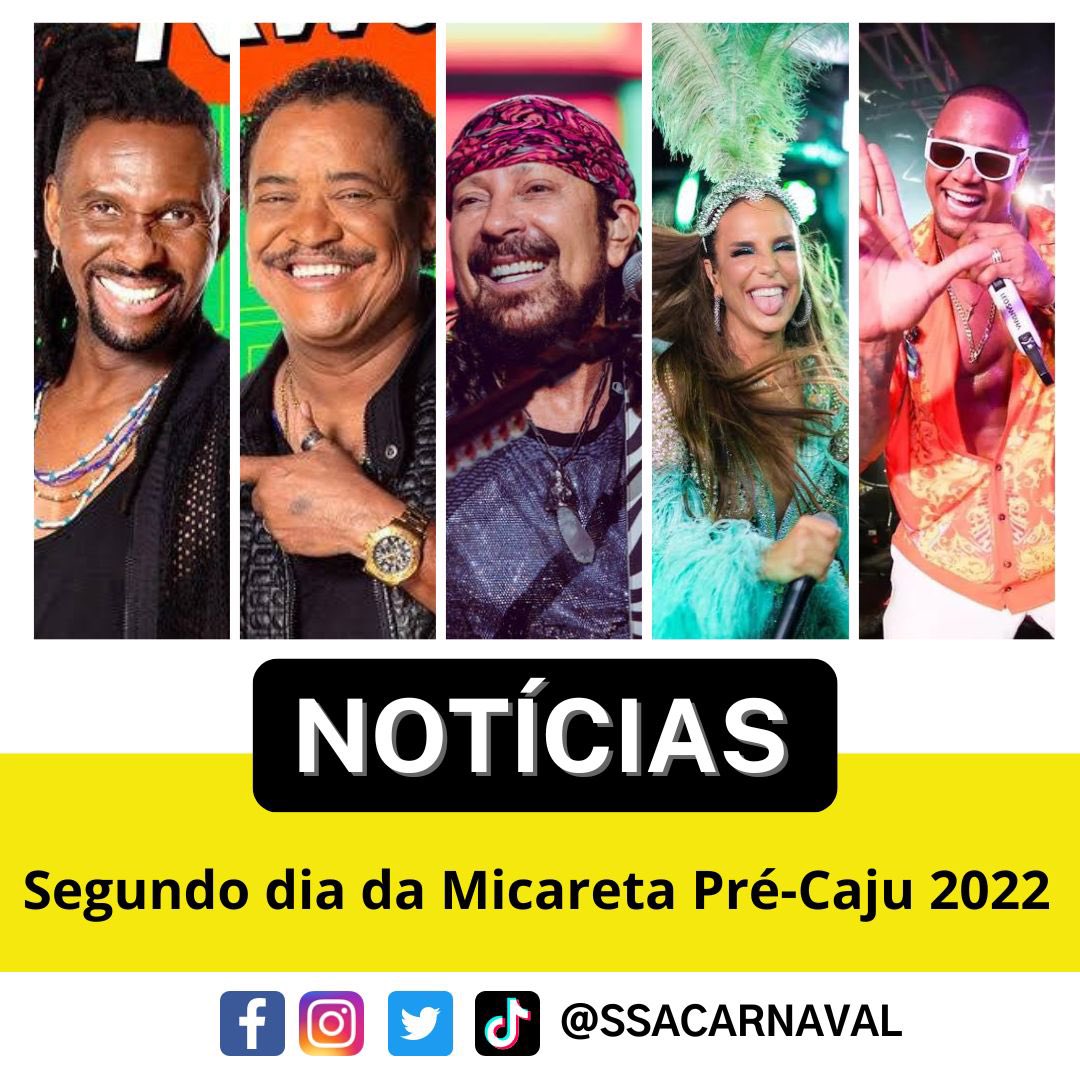 ssacarnaval's tweet photo. Segundo dia do #PreCaju 2022 em Aracaju com @BellMarques, @IveteSangalo, @LeoSantana e @EOTchanOficial. #SSACARNAVAL #IVETESANGALO #BELLMARQUES #ARACAJU #SERGIPE #SUCESSAOSSA https://t.co/jgXdRWtVCu