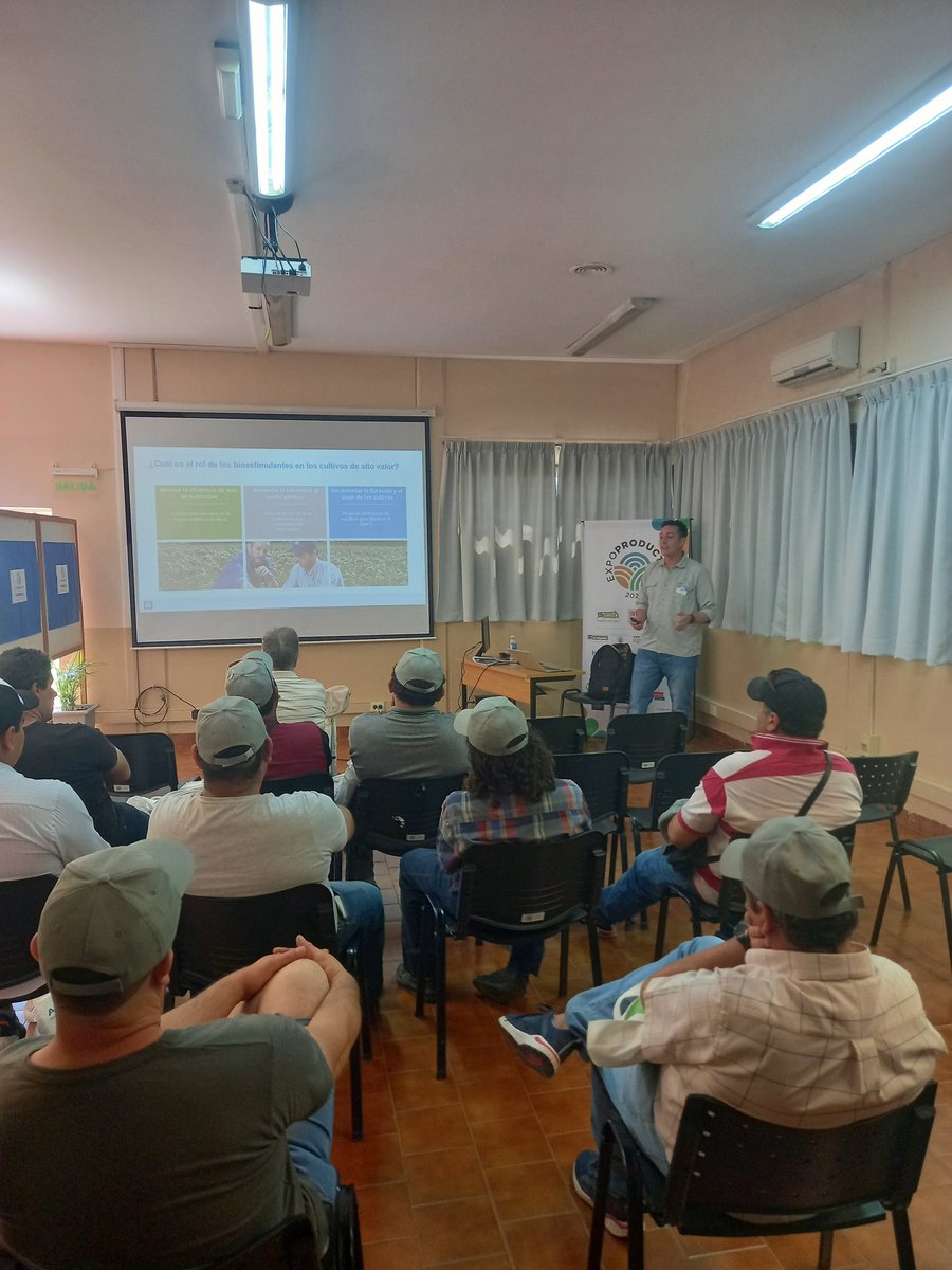 Fisiología del estrés en frutales🍎🍐🍒 y uso de bioestimulantes para mitigar sus efectos <a href="/agrilucero/">Adrián Lucero🇵🇪</a> presentando YaraVita BIOTRAC en <a href="/IntaPatnor/">INTA Patagonia Norte</a> <a href="/YaraArgentina/">Yara Argentina</a>