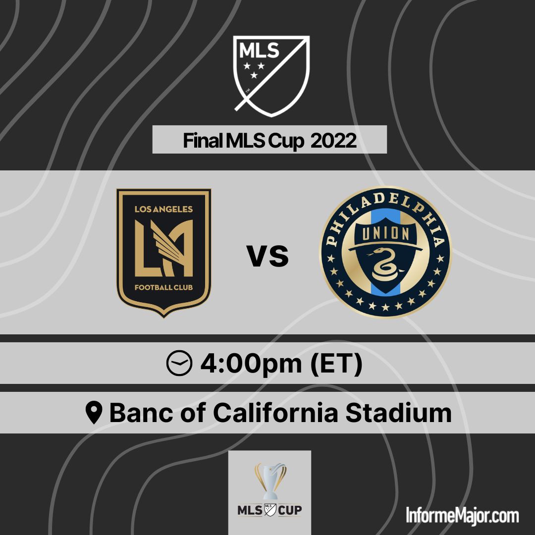 InformeMajor's tweet image. 🏆 Hoy se juega la final de la #MLSCup 2022 entre los dos mejores equipos de la temporada de la #MLS
⚫️ LAFC vs 🔵 Philadelphia Union
🕓 4pm (ET)
🏟️ Banc of California Stadium
ℹ️ Mirá como llegaron ambos equipos:
informemajor.com/philadelphia-u…
#LAFC #DOOP #BarrioAngelino