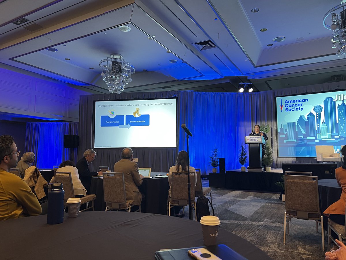 Great talk #jiler2022 on genome architecture #prostatecancer from Dr Rebecca San Martin from ⁦<a href="/universityofte4/">university of tennessee</a>⁩