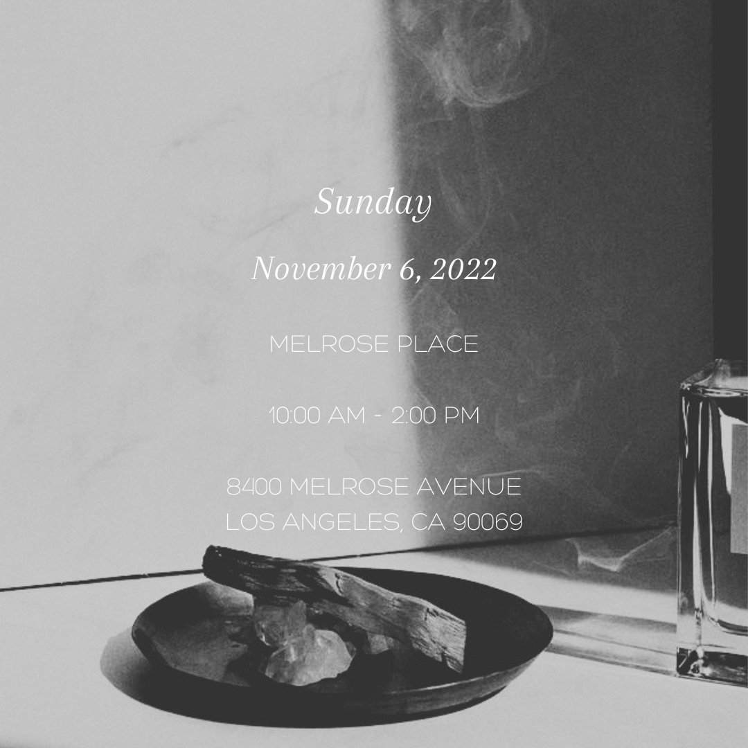 If you were not able to catch us on last weeks pop up, you can get your bottled fragrances this weekend. 
We are here on the following dates!

#naturalfragrance #cleanfragrance #scents #LA