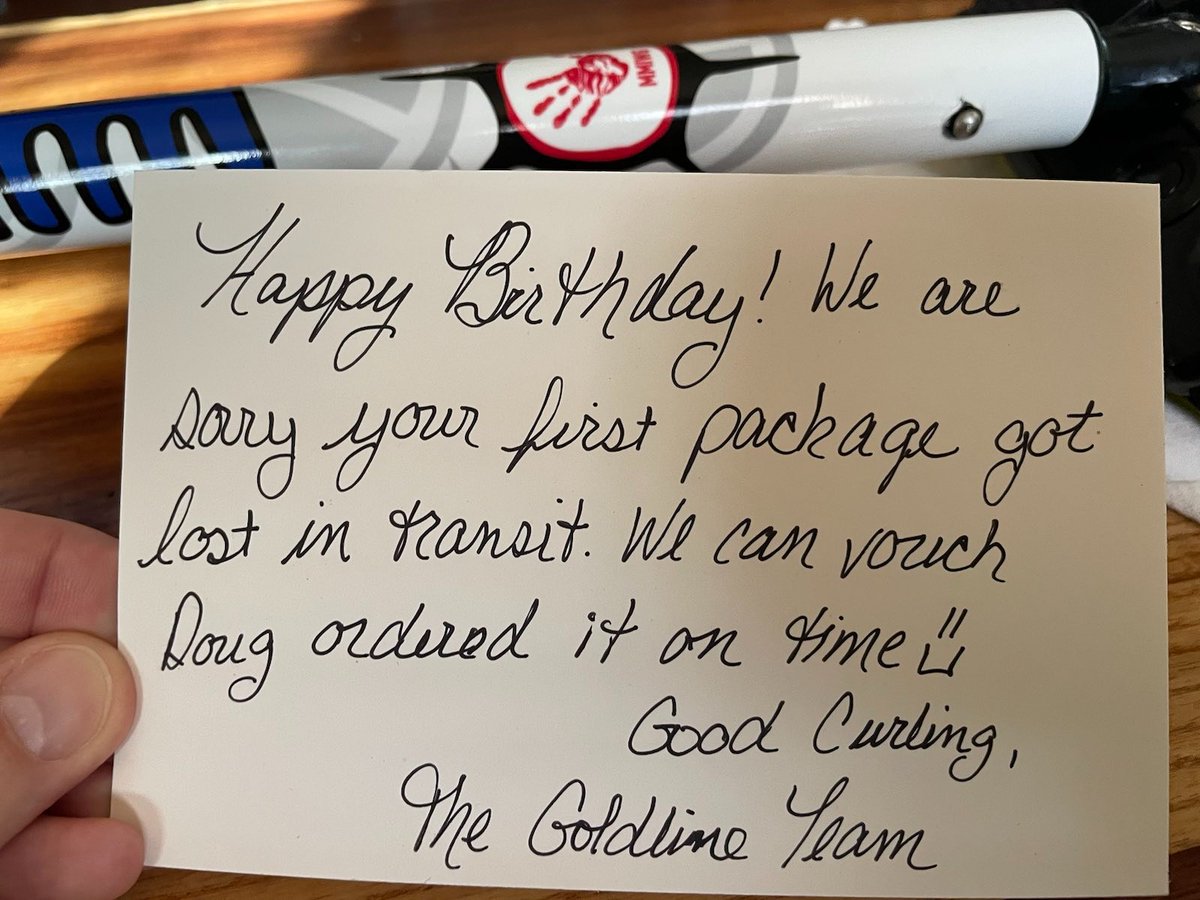 CurlingGeek (@curlinggeek) on Twitter photo Shoutout to Mandi <a href="/GoldlineCurling/">Goldline Curling</a> for customer service so good that it probably saved my marriage! Shoutout to Mandi <a href="/GoldlineCurling/">Goldline Curling</a> for customer service so good that it probably saved my marriage!
