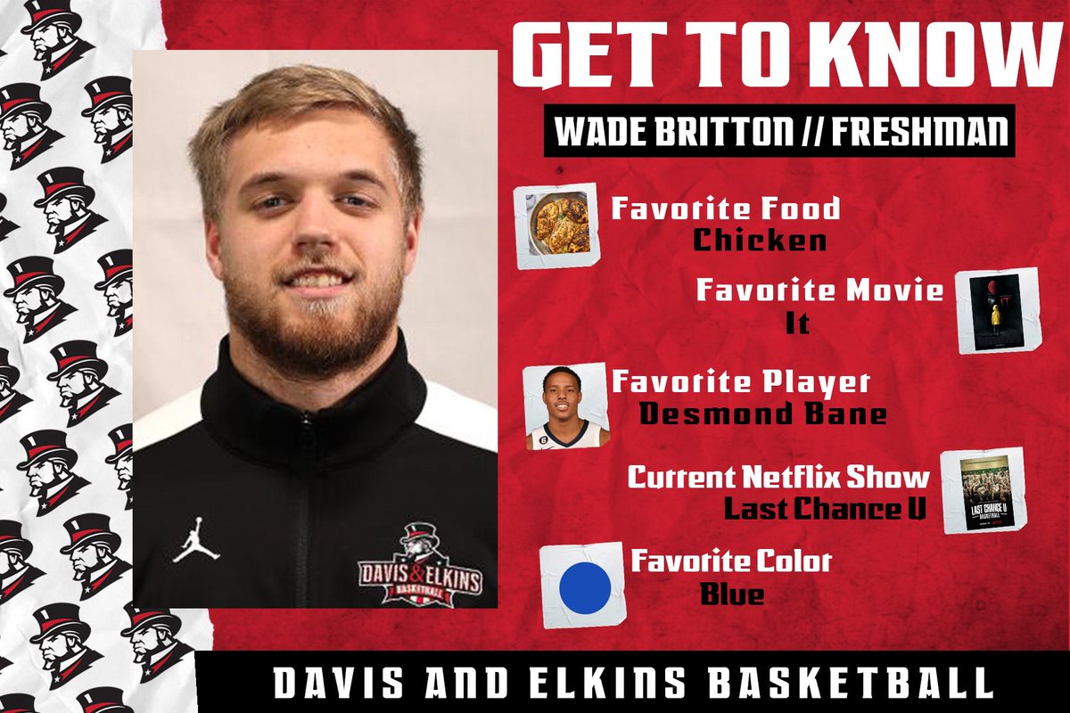 Senator_MBB's tweet photo. We are officially less than a week away from our season opener!! 

Next up is one of our freshman, @WadeBritton2 ! Get to know him 🎩🔥 https://t.co/MUs3meEzlH