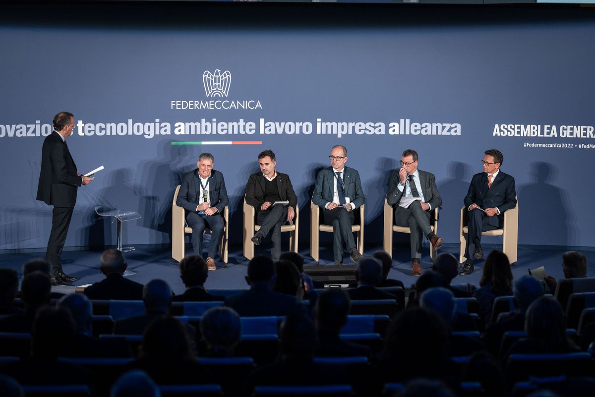 Federmeccanica's tweet photo. “I T A L I A . Innovazione – Tecnologia – Ambiente – Lavoro – Impresa - Alleanza”: le sei direttrici strategiche al centro della nostra Assemblea Generale in scena oggi a #Roma .

🗞️Leggi il comunicato stampa▶️ https://t.co/87DmOgJp1L

#Federmeccanica2022 #FedMecITALIA https://t.co/LtourwXMer