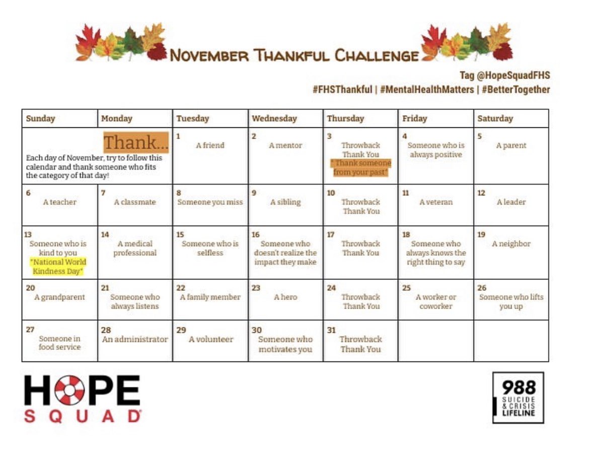 We HOPE everyone is having a good Saturday! Today, thank a parent or guardian that has shaped who you are today! #hopesquad #spreadingawareness