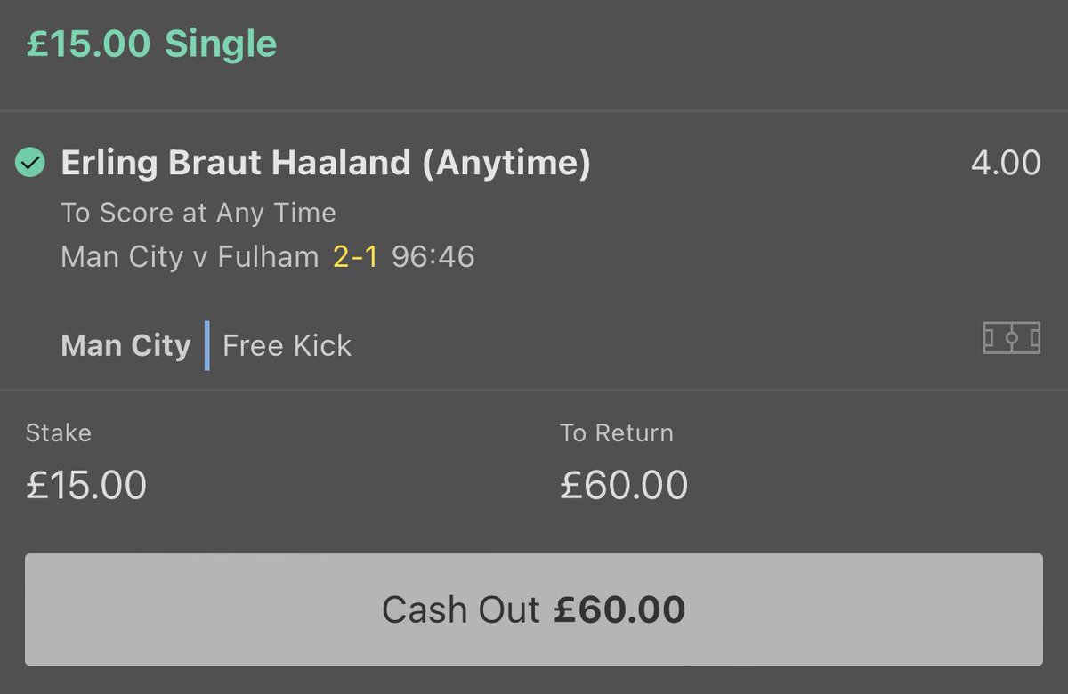 TIPSCLUBB's tweet photo. WINNER ✅

HAALAND gets a last minute winner 🔥

Like and follow if you was on ❤️ https://t.co/7Z8dZdojLr