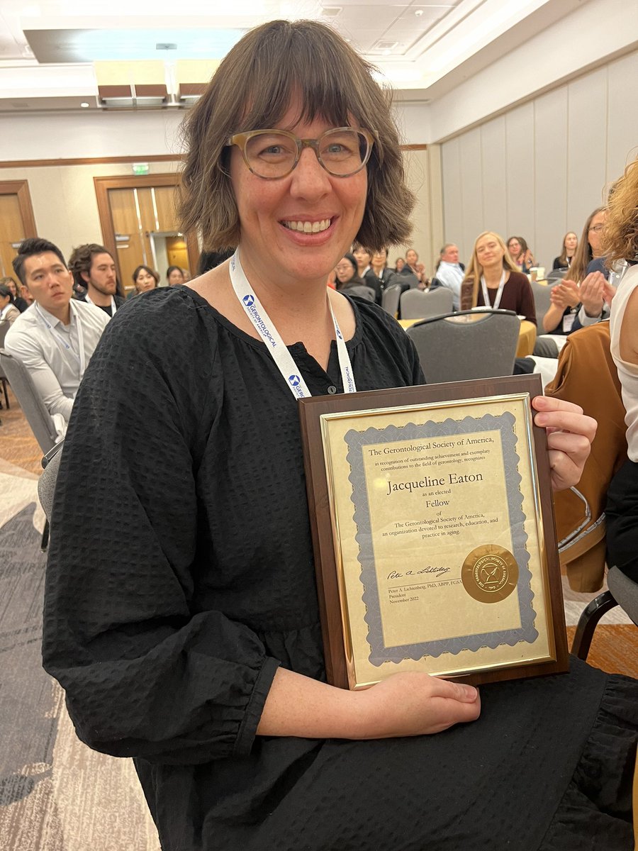 Congratulations to <a href="/uuGerontology/">uuGerontology</a>’s <a href="/jackieaton/">Jackie Eaton</a> who was recognized during #GSA2022 as a Fellow of the Behavioral &amp; Social Sciences Section of <a href="/geronsociety/">Gerontological Society of America (GSA)</a>! This distinction represents her impactful contributions to research, education, &amp; leadership. <a href="/uofunursing/">U of Utah Nursing</a> <a href="/UofUHealth/">University of Utah Health</a>