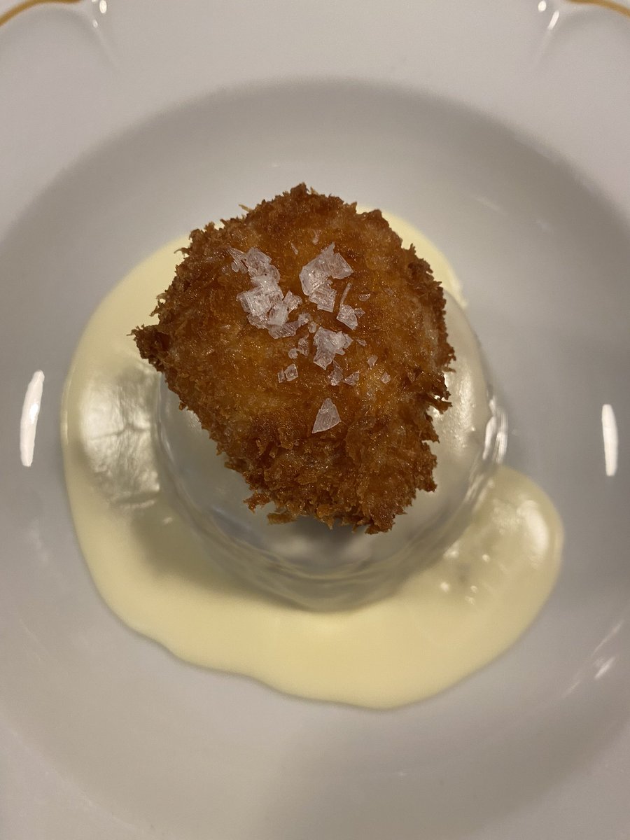 Flan di funghi porcini e uovo fritto!! #Food #bolgheri #uovo