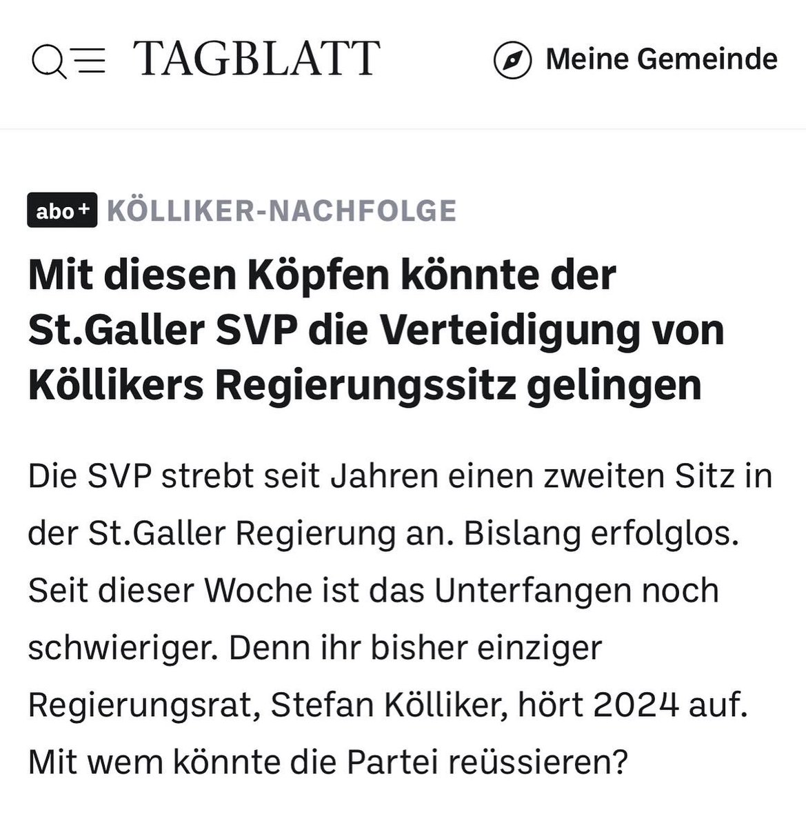 Interessante Kandidatenliste des <a href="/tagblatt_ch/">Tagblatt.ch</a> für eine wichtige und herausfordernde Aufgabe. Es wird sich zeigen. Der Kanton St.Gallen ist meine Heimat und das Wohl der Bürgerinnen und Bürger mein oberstes Ziel. 🇨🇭💪🏼

#regierung #tagblatt #politics #politik #stgallen #heimat