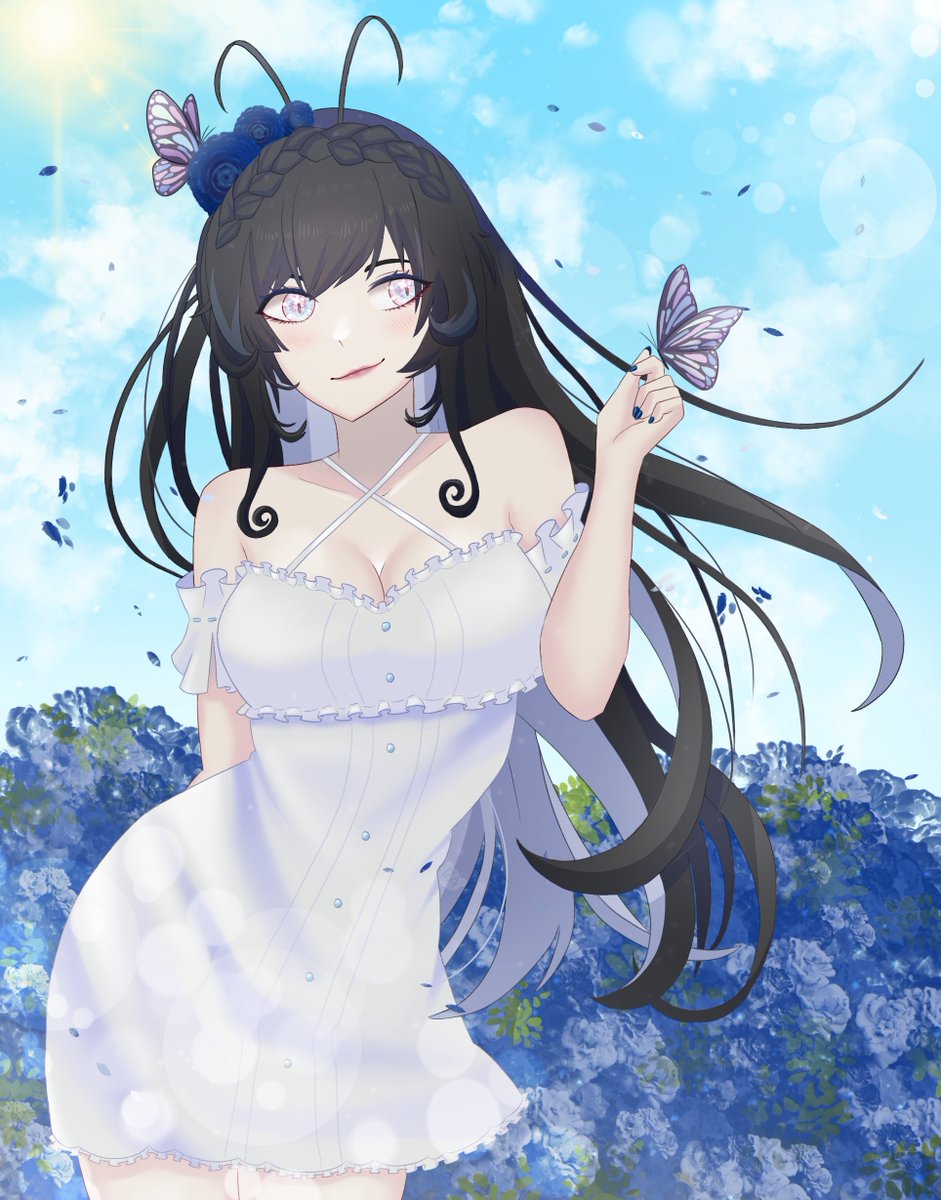 BeatriceAlfbern's tweet photo. 🦋Summer Dress Saina is complete!! She's a lovely streamer so check her out!! @SainaVt 😊
#Vtuber #SainArt #AlfbernArt #anime #ENVtuber https://t.co/Zjpcm3EBdc
