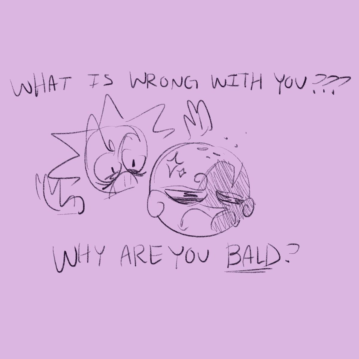 Jordan_Is_Bean's tweet photo. Silly goofy mood today #moonfnaf #sunfnaf #fnaf #bald https://t.co/xAatd37eJH