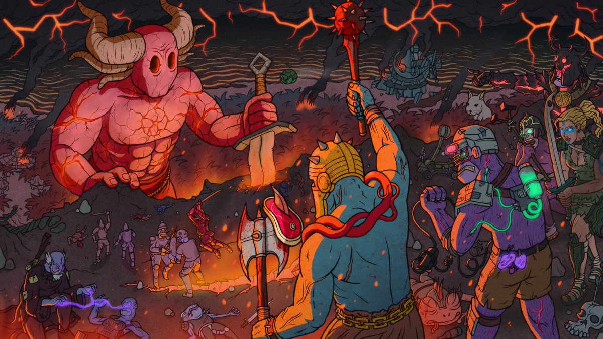 TribalGamesGG's tweet photo. There is nothing more dangerous on the battlefield than an ape who's unafraid to die. 🌀🌀

Chorles helped us kill our egos and surrender to spirit, so that we'd never shy away from a mortal threat.

Send your worst, @riftersio. Kalinvale belongs to Trippin' Ape Tribe. https://t.co/K1MQ8Xee1A