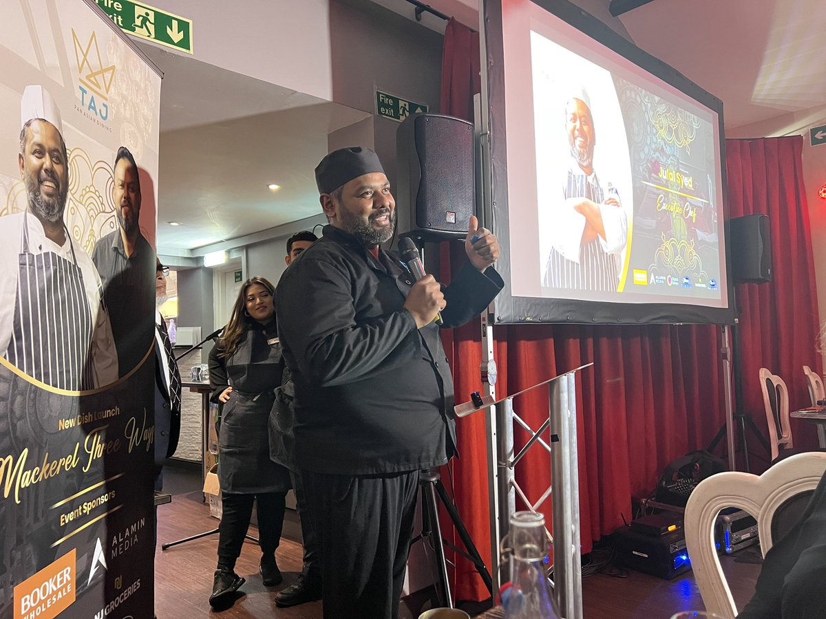 Wonderful to be at The Taj in Cherry Hinton as part of the launch of a very special Bangladeshi dish - Mackerel 3 ways - the dish is a finalist in a national competition: results on 15th Nov: lots of Great British Menu style drama and importantly very tasty - I wish them luck.