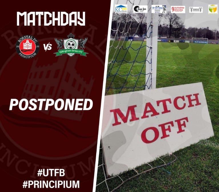 Todays game against Gillingham Green is postponed…

#Principium 
#UTFB 

🔴⚫️