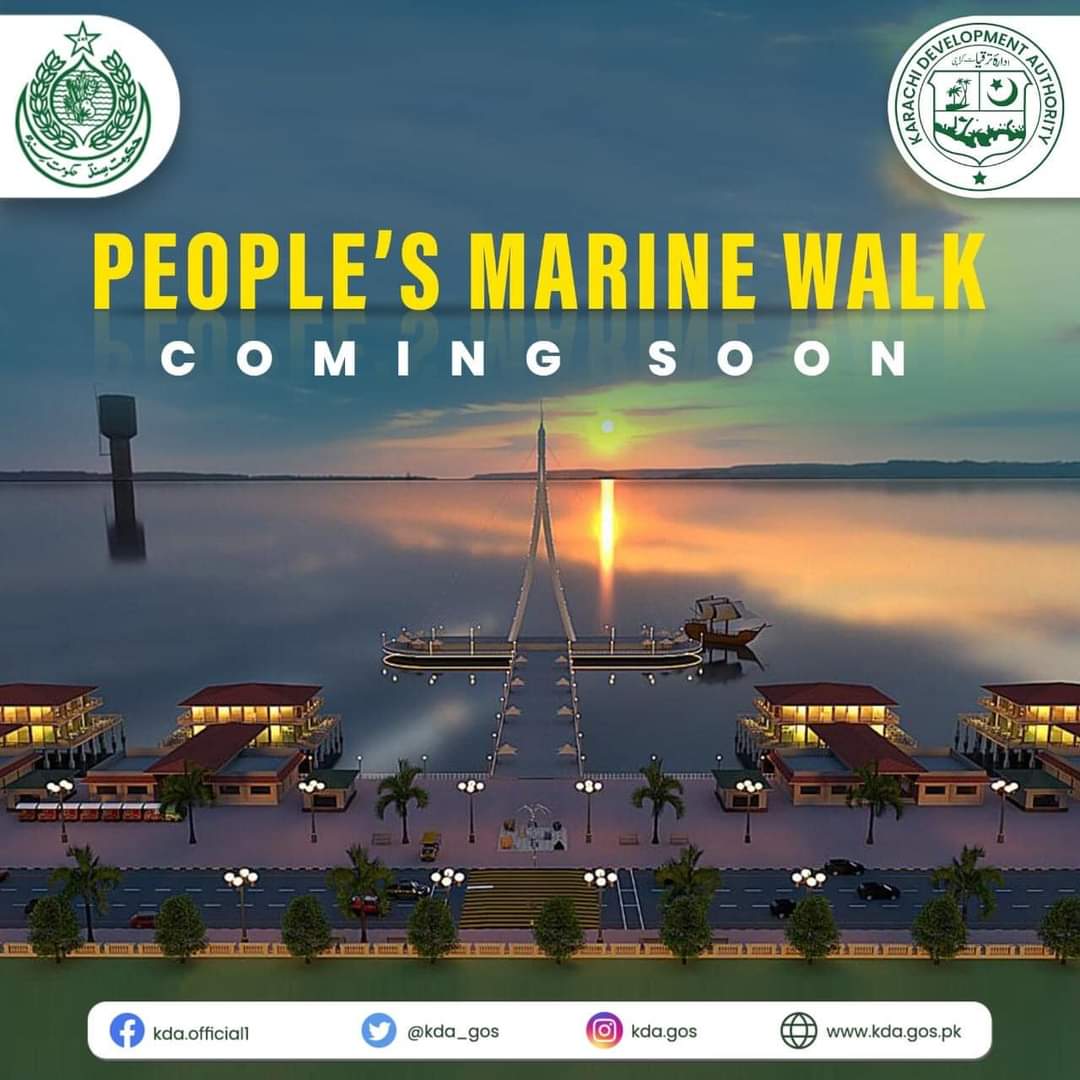 PreetJummanM's tweet image. A GIFT FOR THE PEOPLE OF KARACHI
Karachi Development Authority will soon inaugurate the People&apos;s Marine Walk. Stay tuned for more updates.

#SindhGovernment #LocalGovtSindh #KDA 
@BBhuttoZardari @MuradAliShahPPP 
@murtazawahab1 @JunaidSaleemJD 
@MediaCellPPP @PPP_Org