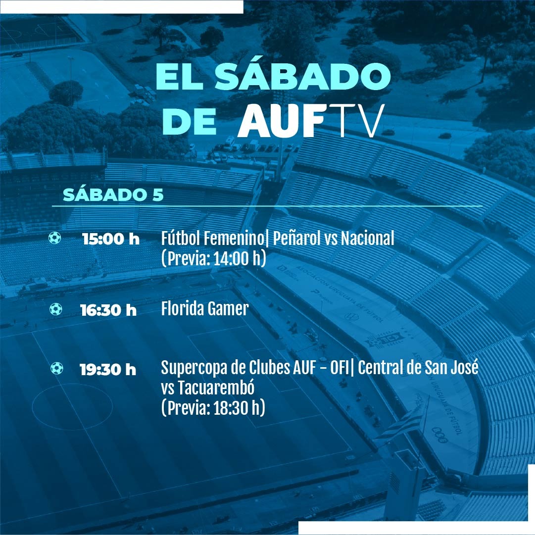 AUF TV transmitió el clásico Peñarol vs Nacional de Fútbol Femenino - AUF