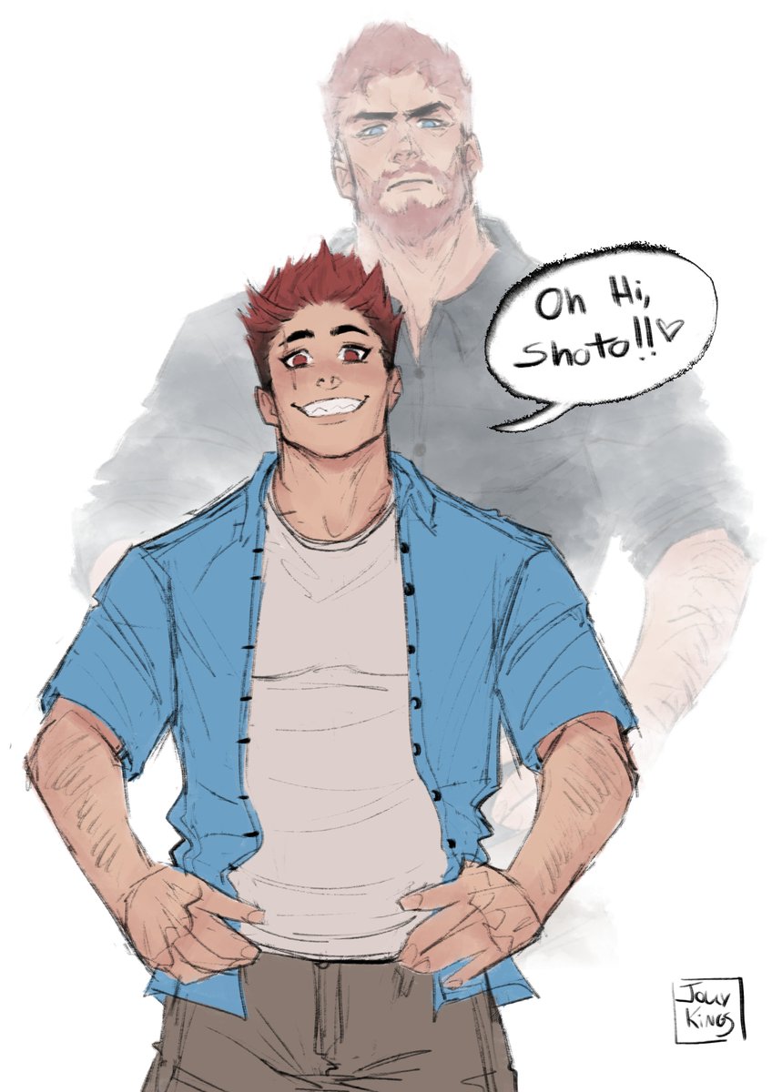jollykings_'s tweet photo. cw: incest (kinda?), family attraction, todocest bc why not, tdbk, tdkr, tdmomo, QL!au, shoto w vitiligo

from the series "i've been reading about freud", here comes "shoto connects the dots" 😂😂😂 https://t.co/aHTOq2VFOI