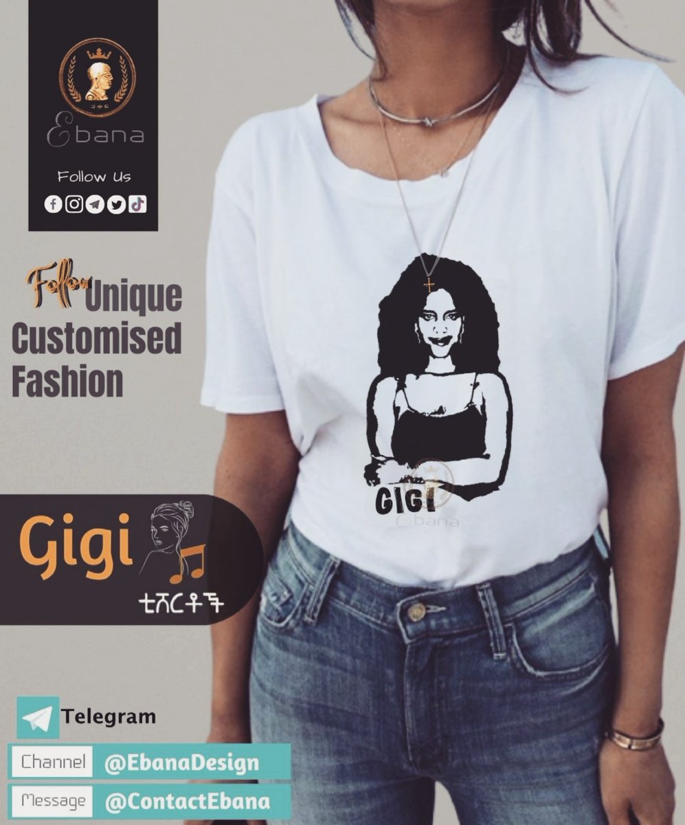 👩🏽‍🎤 🅖 🅘 🅖 🅘 ℒ𝑜𝓋𝑒 👕 𝙏𝙚𝙚𝙨
       💯  ኳሊቲ ቲሸርቶች! 💯
         👑 🅔🅑🅐🅝🅐 👑

🏛️ Order <a href="/EbanaDesigns/">Ebana 👑</a> 👑
አሁኑኑ ደውለው/ሜሴጅ አድርገው ይዘዙ!
Call: 📞 +251 9 36 50 51 86
#Ebana #Ethiopia #AddisAbaba