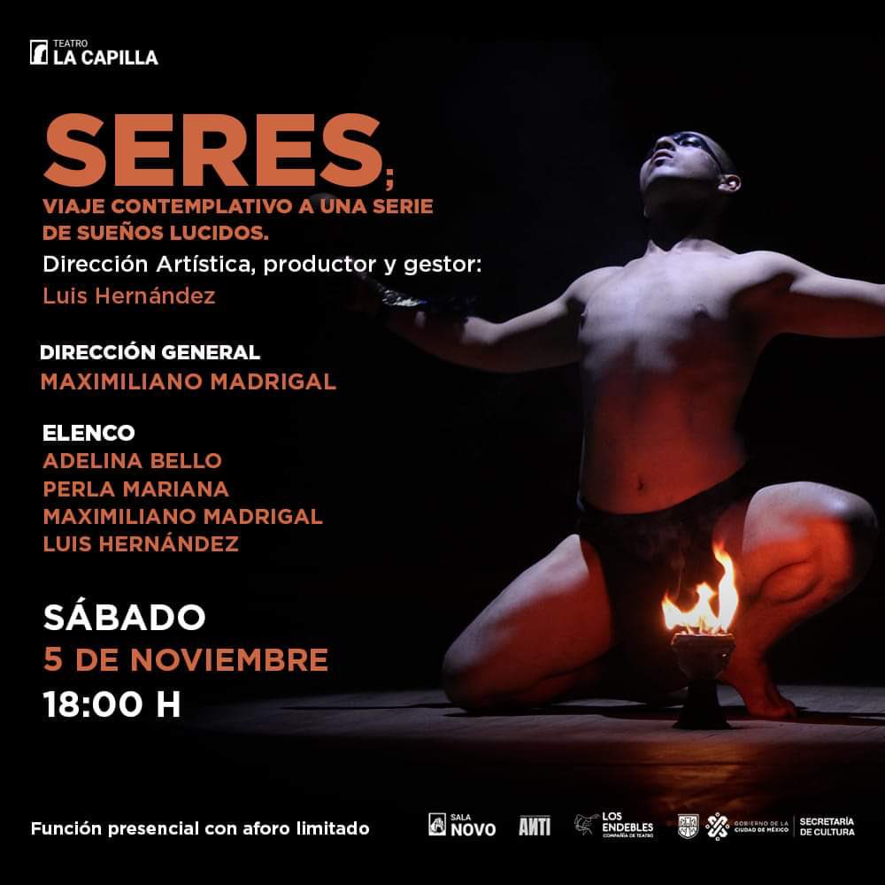 Tenemos 10 PASES DOBLES! 

“Seres” HOY 18:00 Teatro La Capilla. 

Dinos tu nombre y por qué amas el teatro y listo!!