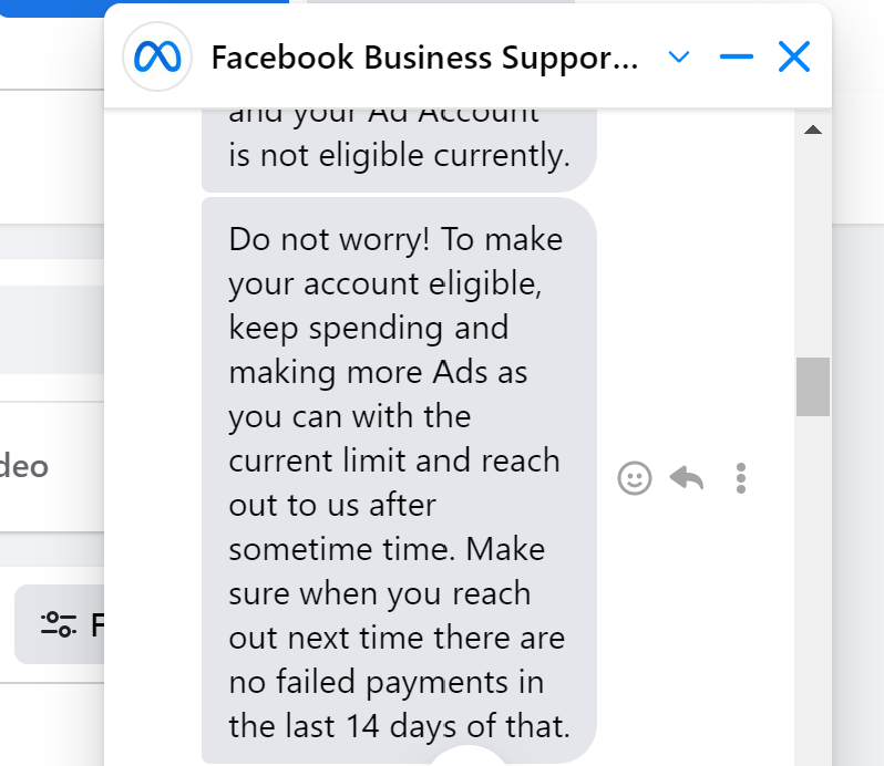 DigitalBigBull1's tweet photo. @facebook @Meta Ads running well, Now the issue is I have added a Credit card with a good spending limit but still does not run an ad for more thn 450 INR a day, have connected with a Facebook help center, and I still, they are not able to solve this. Ad acc I'd:  957260938533072 https://t.co/BziJq7XYoq