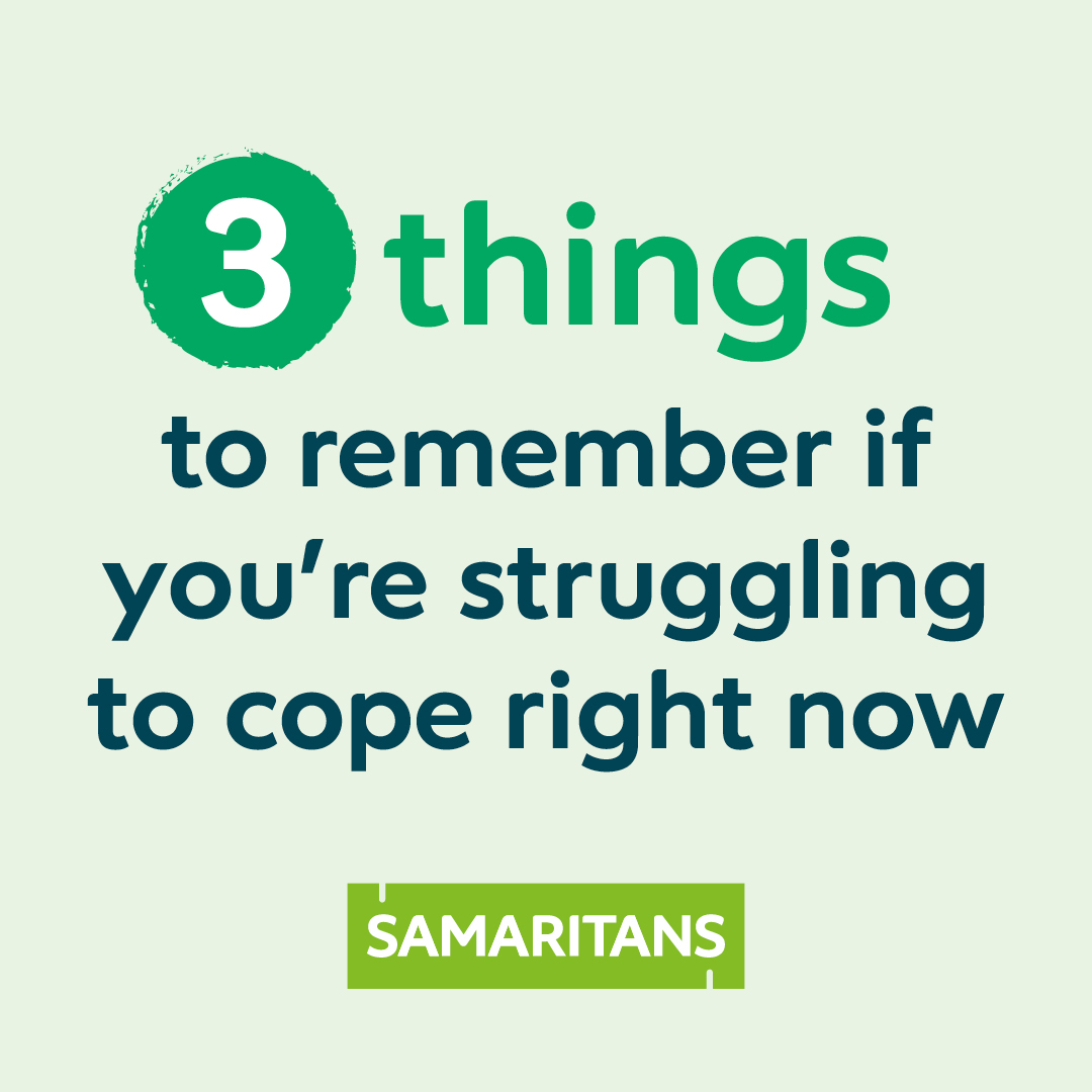 samaritans's tweet photo. 1. It's OK, feeling like this is more common than you think.

2. You're never alone - we're here 24/7.

3. These feelings won't last forever. 

📱 116 123 ✉️ jo@samaritans.org https://t.co/bp64cS8pgB