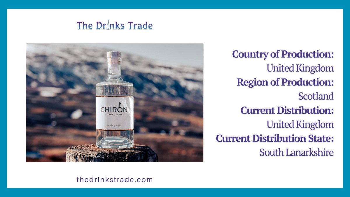 We welcome <a href="/ChironGin/">Chiron Gin</a> to our The Drinks Trade community! 🙂

Chiron #CBDinfused London dry gin is distilled and bottled in Strathaven, #Scotland.

Visit thedrinkstrade.com/brand/chiron-c… to know more about this supplier!