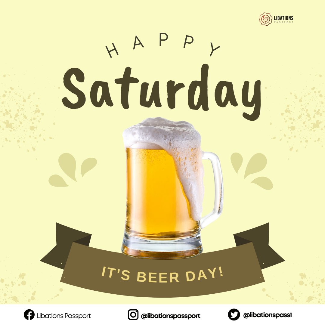 LibationsPass1's tweet photo. Happy beer day! 🍻

Don’t forget to treat yourself out today for making it through the week. Job well done! 🙌

Tag someone who you think needs a treat too! 

#saturday #saturyay #brewery #selflove #selfcare #libations #libationsandconversations🍸 #libationspassport https://t.co/nXF1cUdcSr