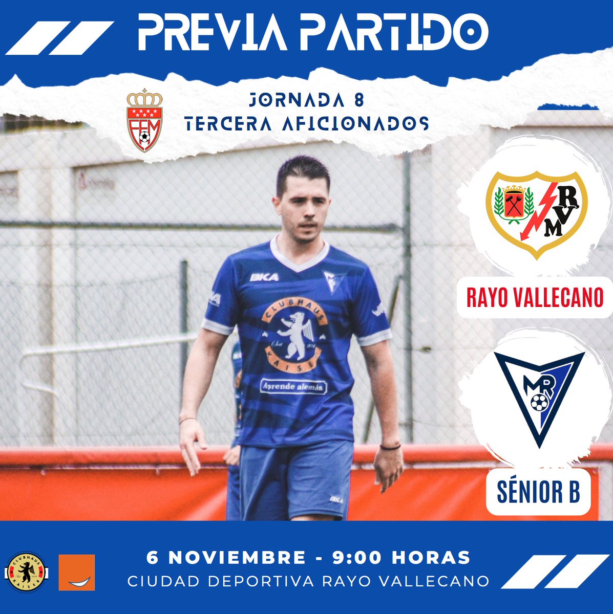 ⚽️🔴 PREVIA PARTIDO | #SéniorB

<a href="/RoberJ8/">Roberto Jimenez</a> 🗣️: "Visitamos a un equipo en clara evolución, físicamente fuerte y con un sistema y automatismos bien definidos. Partido difícil y primera salida de Cotorruelo, que seguro condicionará el inicio.
Confiamos en competirlo y puntuar".