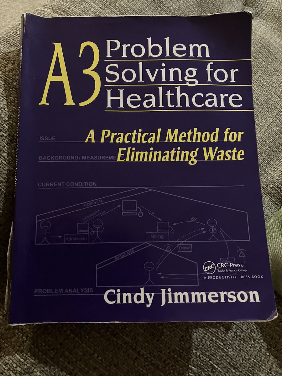 ClareLaitPhysio's tweet photo. Continuing my reading of this fab book on a rainy weekend β€οΈ love #A3thinking makes problem solving so much easier @GHCQIHub https://t.co/Wj9EZakxsD